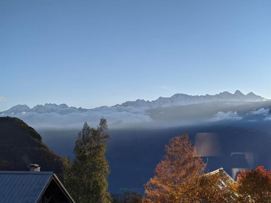 Maison Familiale En Montagne Avec Vue Merveilleuse Sur Le Massif De Belledonne Saint-Bernard  Extérieur photo