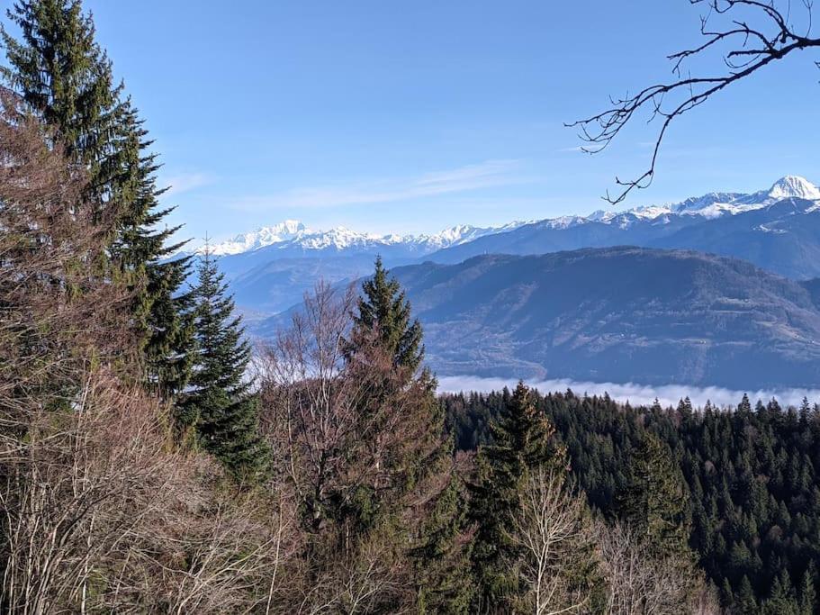 Maison Familiale En Montagne Avec Vue Merveilleuse Sur Le Massif De Belledonne Saint-Bernard  Extérieur photo